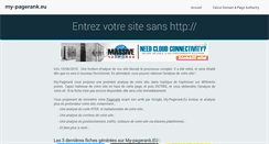 Desktop Screenshot of my-pagerank.eu